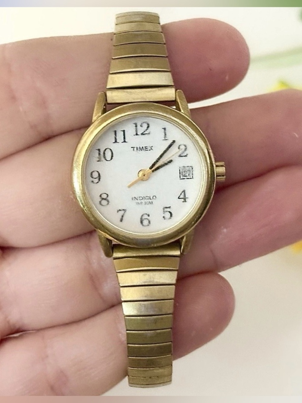 Classic Round Timex Women's Easy Reader Indiglo Day/Date Expansion Band Watch